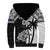 Custom New Zealand And Fiji Rugby 2024 Sherpa Hoodie Maori Kiwi With Fijian Palm Tree