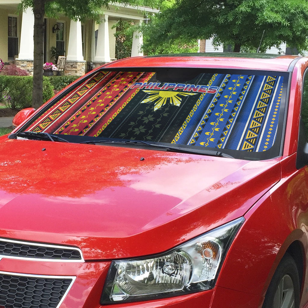 Philippines Filipinos Auto Sun Shade Igorot Tribal Inspiration Pattern Style