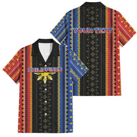 Personalised Philippines Filipinos Family Matching Short Sleeve Bodycon Dress and Hawaiian Shirt Igorot Tribal Inspiration Pattern Style