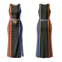 Personalised Philippines Filipinos Family Matching Tank Maxi Dress and Hawaiian Shirt Igorot Tribal Inspiration Pattern Style