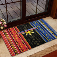 Philippines Filipinos Rubber Doormat Igorot Tribal Inspiration Pattern Style