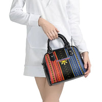 Philippines Filipinos Shoulder Handbag Igorot Tribal Inspiration Pattern Style