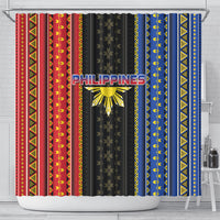 Philippines Filipinos Shower Curtain Igorot Tribal Inspiration Pattern Style