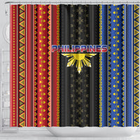 Philippines Filipinos Shower Curtain Igorot Tribal Inspiration Pattern Style