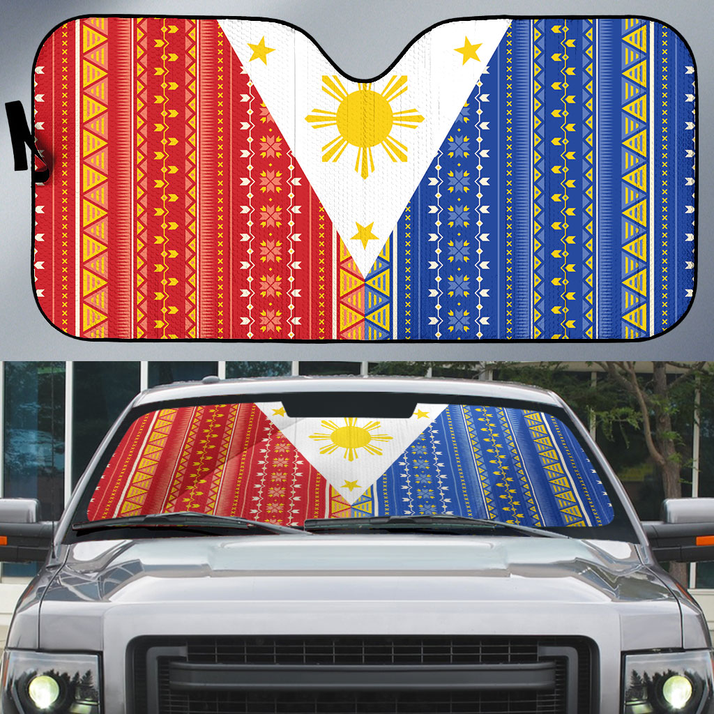 Philippines Sun Auto Sun Shade Igorot Tribal Inspiration