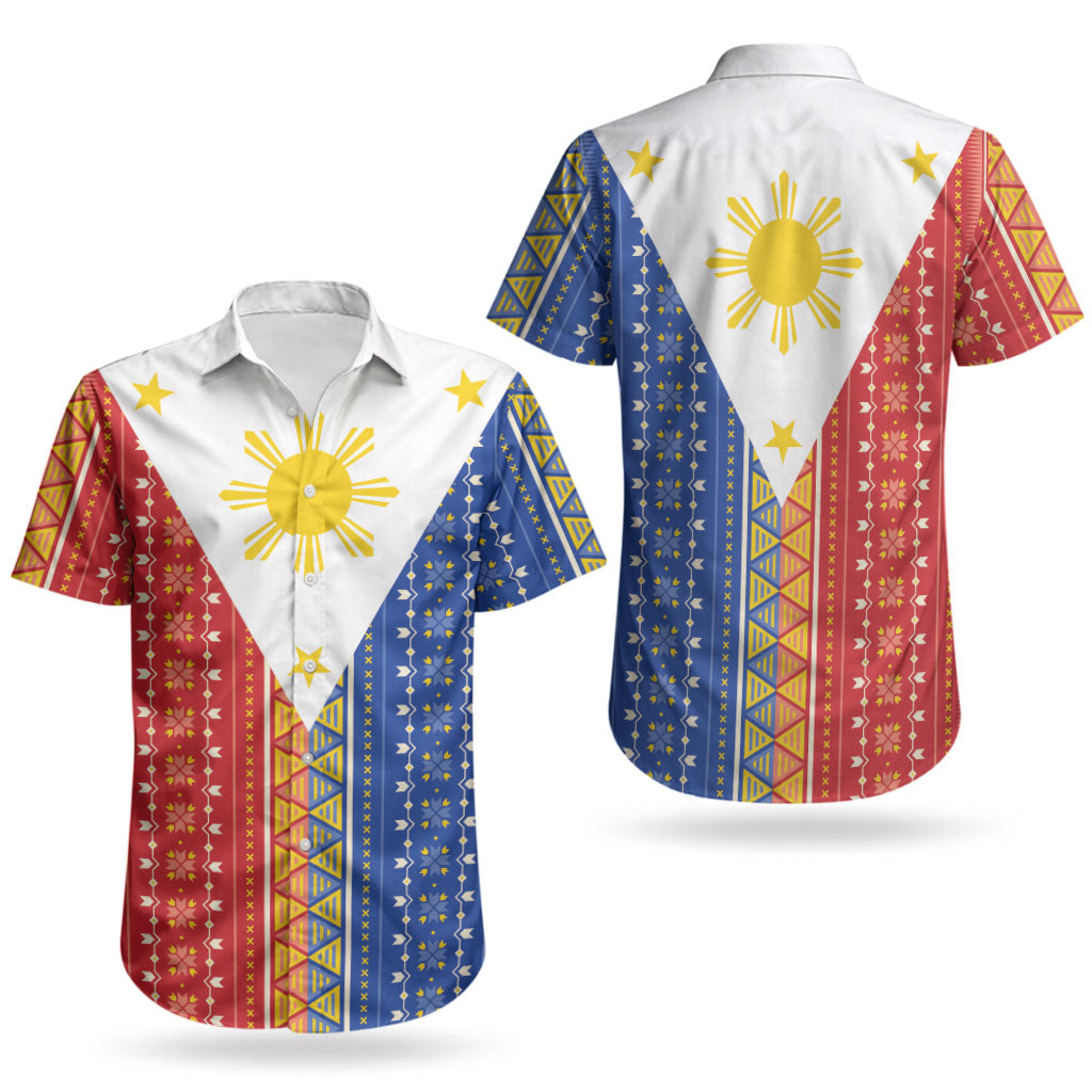 Philippines Sun Couples Matching Summer Maxi Dress and Hawaiian Shirt Igorot Tribal Inspiration