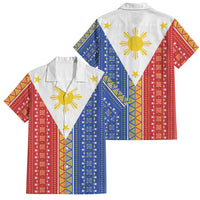 Philippines Sun Family Matching Off The Shoulder Long Sleeve Dress and Hawaiian Shirt Igorot Tribal Inspiration