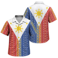 Philippines Sun Family Matching Off Shoulder Maxi Dress and Hawaiian Shirt Igorot Tribal Inspiration