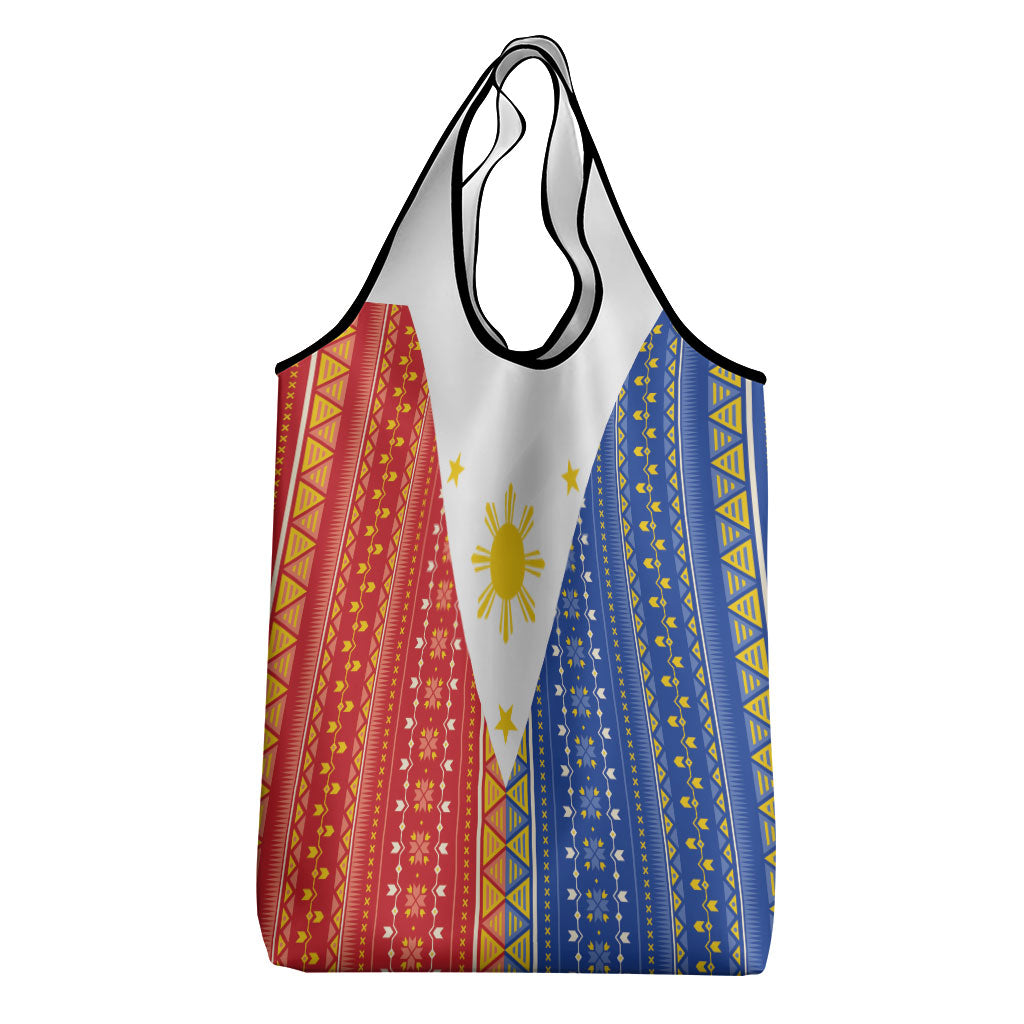 Philippines Sun Grocery Bag Igorot Tribal Inspiration