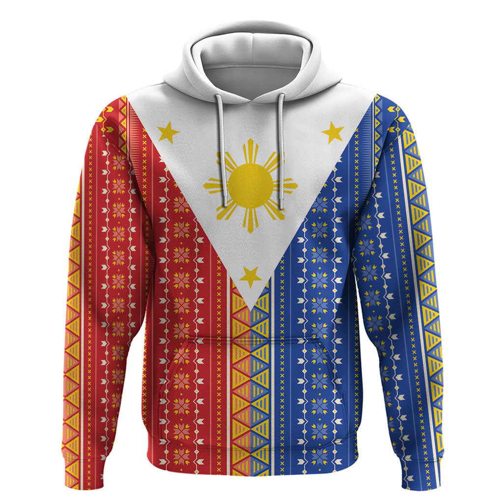 Philippines Sun Hoodie Igorot Tribal Inspiration LT05 Pullover Hoodie Colorful - Polynesian Pride