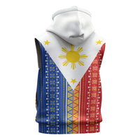 Philippines Sun Sleeveless Hoodie Igorot Tribal Inspiration