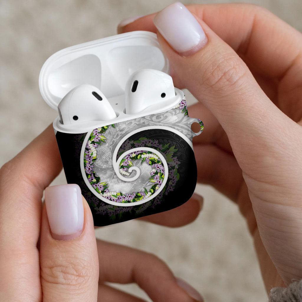 Piko Hawaii AirPods Case Polynesian Pattern With Maile Pikake Honohono Lei