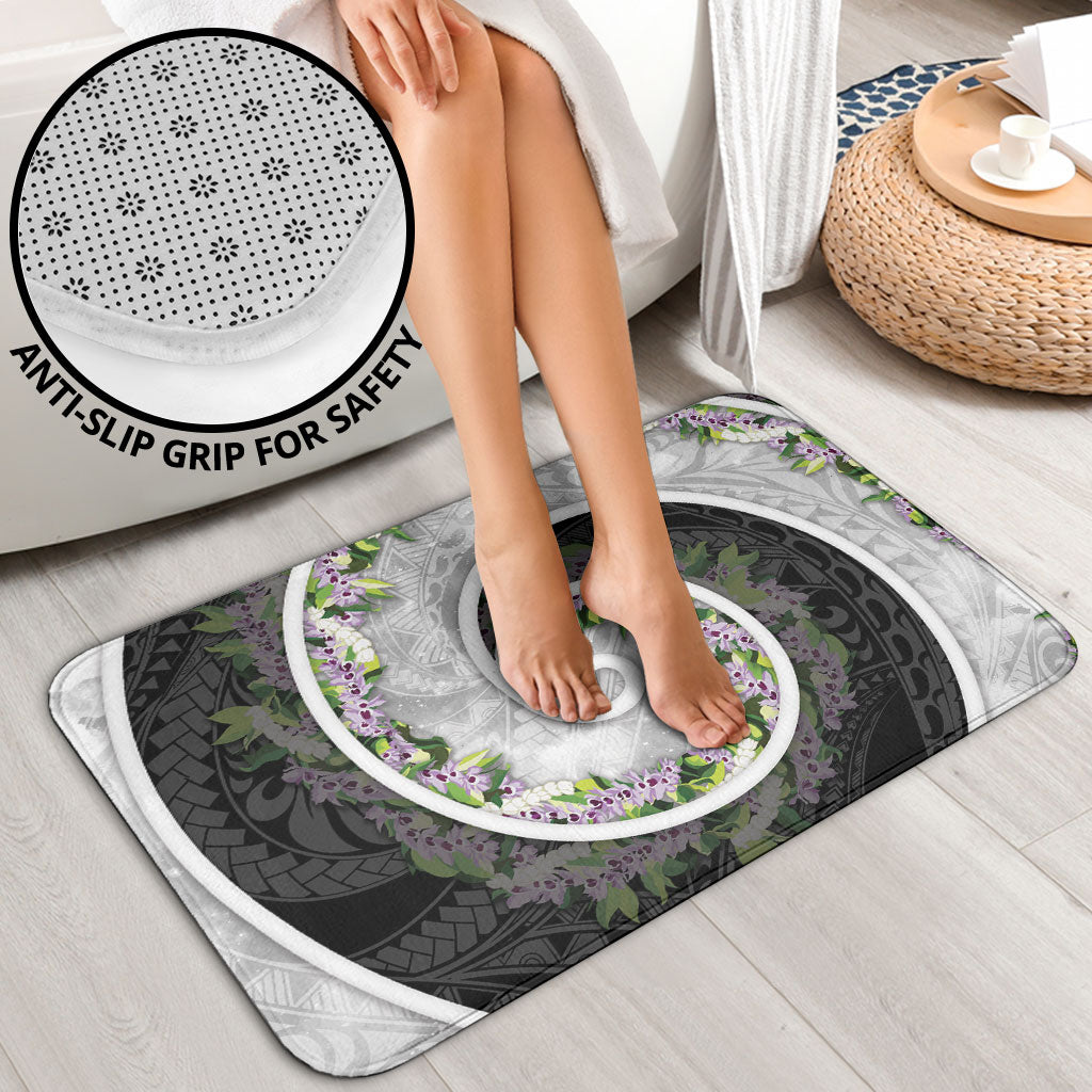 Piko Hawaii Bathroom Set Polynesian Pattern With Maile Pikake Honohono Lei