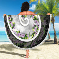 Piko Hawaii Beach Blanket Polynesian Pattern With Maile Pikake Honohono Lei