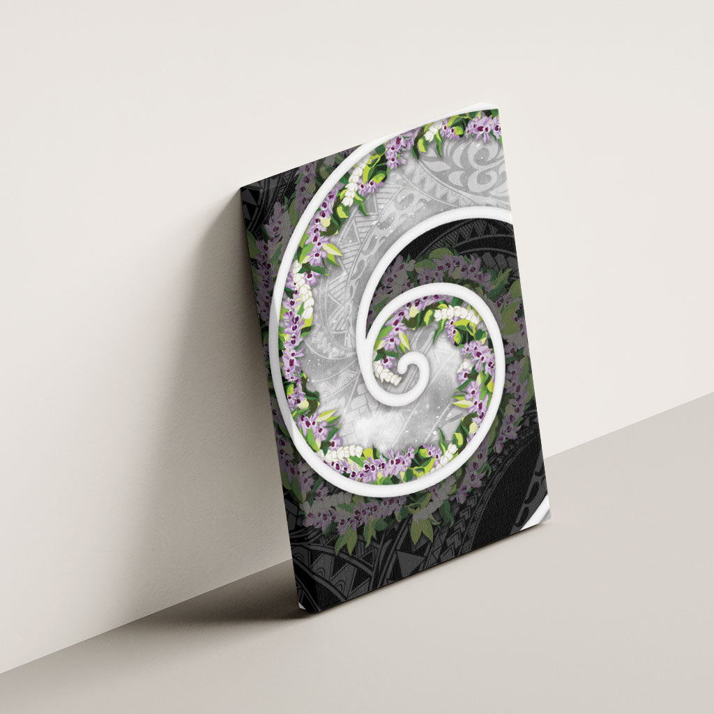 Piko Hawaii Canvas Wall Art Polynesian Pattern With Maile Pikake Honohono Lei