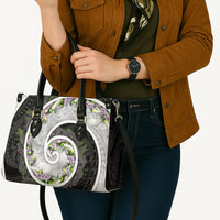 Piko Hawaii Leather Bag Polynesian Pattern With Maile Pikake Honohono Lei