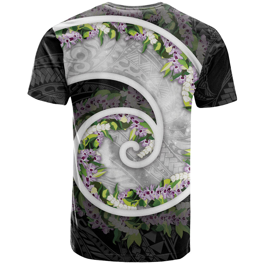 Piko Hawaii T Shirt Polynesian Pattern With Maile Pikake Honohono Lei