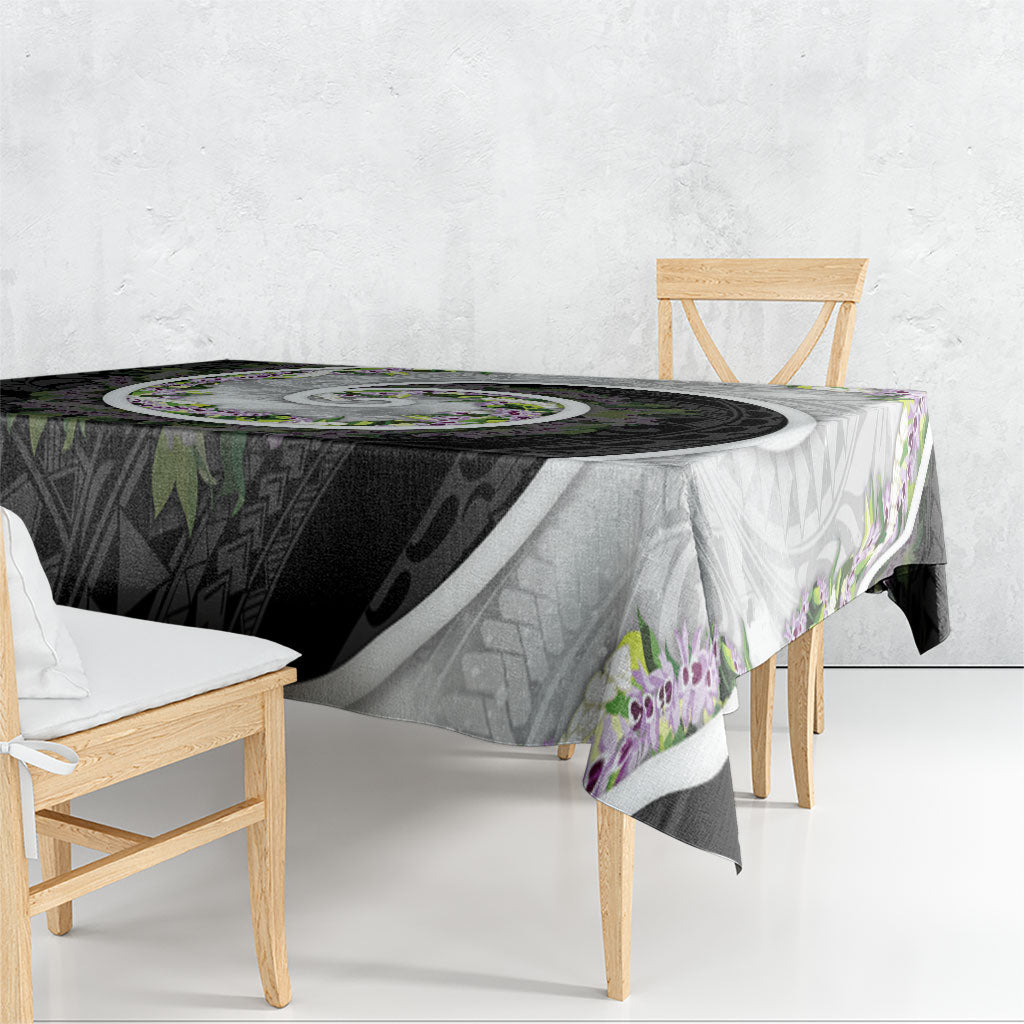 Piko Hawaii Tablecloth Polynesian Pattern With Maile Pikake Honohono Lei
