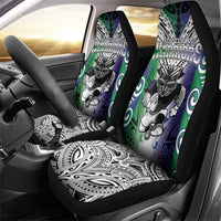 New Zealand Warrior Car Seat Cover Maori Tribal Pattern