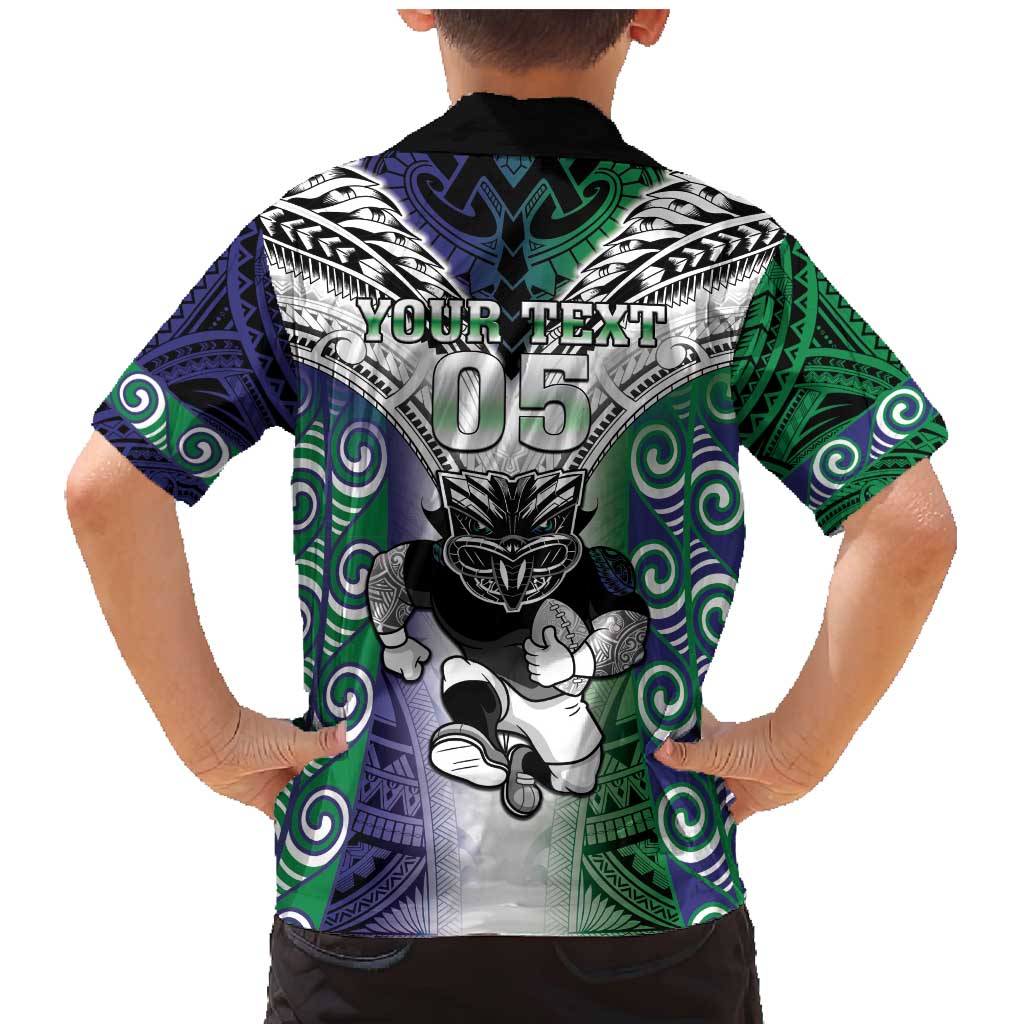 Custom New Zealand Warrior Family Matching Mermaid Dress and Hawaiian Shirt Maori Tribal Pattern LT05 - Polynesian Pride