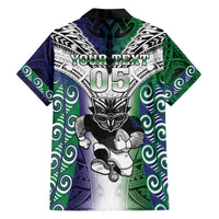Custom New Zealand Warrior Family Matching Puletasi and Hawaiian Shirt Maori Tribal Pattern LT05 - Polynesian Pride