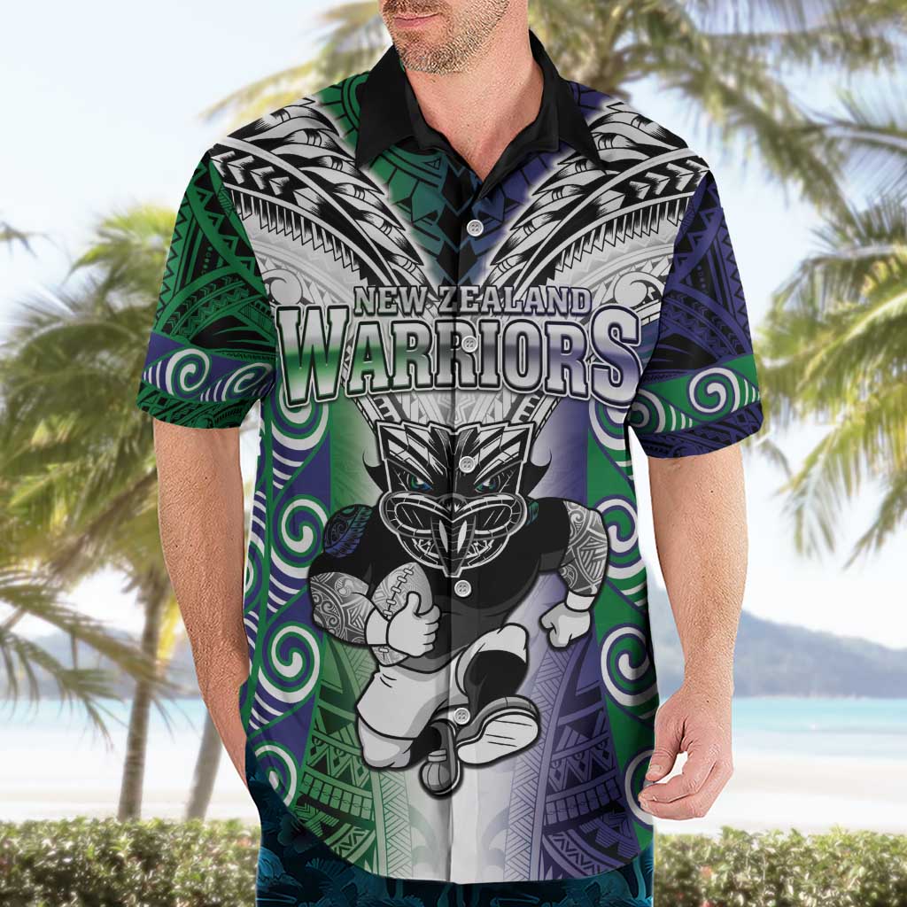 Custom New Zealand Warrior Hawaiian Shirt Maori Tribal Pattern LT05 - Polynesian Pride