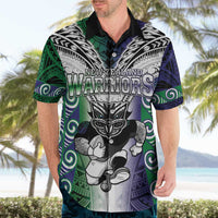 Custom New Zealand Warrior Hawaiian Shirt Maori Tribal Pattern LT05 - Polynesian Pride