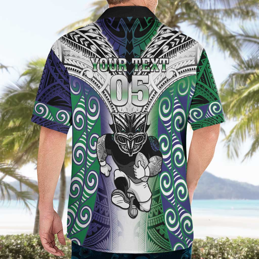 Custom New Zealand Warrior Hawaiian Shirt Maori Tribal Pattern LT05 - Polynesian Pride