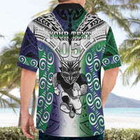 Custom New Zealand Warrior Hawaiian Shirt Maori Tribal Pattern LT05 - Polynesian Pride