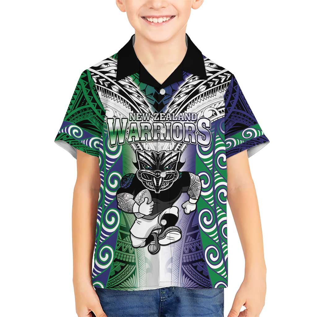Custom New Zealand Warrior Hawaiian Shirt Maori Tribal Pattern LT05 - Polynesian Pride