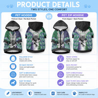 Custom New Zealand Warrior Pet Hoodie Maori Tribal Pattern