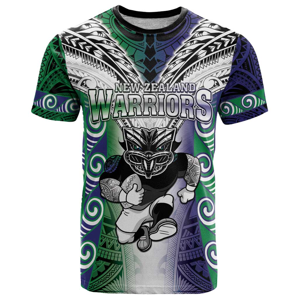 Custom New Zealand Warrior T Shirt Maori Tribal Pattern LT05 Green - Polynesian Pride