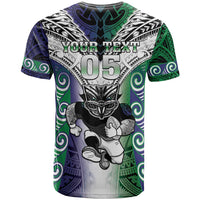 Custom New Zealand Warrior T Shirt Maori Tribal Pattern LT05 - Polynesian Pride