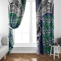 New Zealand Warrior Window Curtain Maori Tribal Pattern