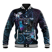 Suicide Awareness Baseball Jacket You Are Not Alone - Polynesian Pride