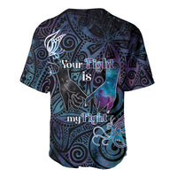 Suicide Awareness Baseball Jersey You Are Not Alone - Polynesian Pride