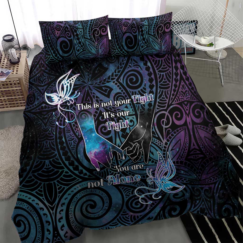Suicide Awareness Bedding Set You Are Not Alone - Polynesian Pride