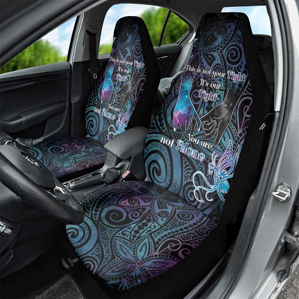 Suicide Awareness Car Seat Cover You Are Not Alone - Polynesian Pride