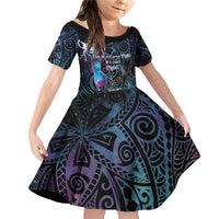 Suicide Awareness Family Matching Off Shoulder Short Dress and Hawaiian Shirt You Are Not Alone - Polynesian Pride