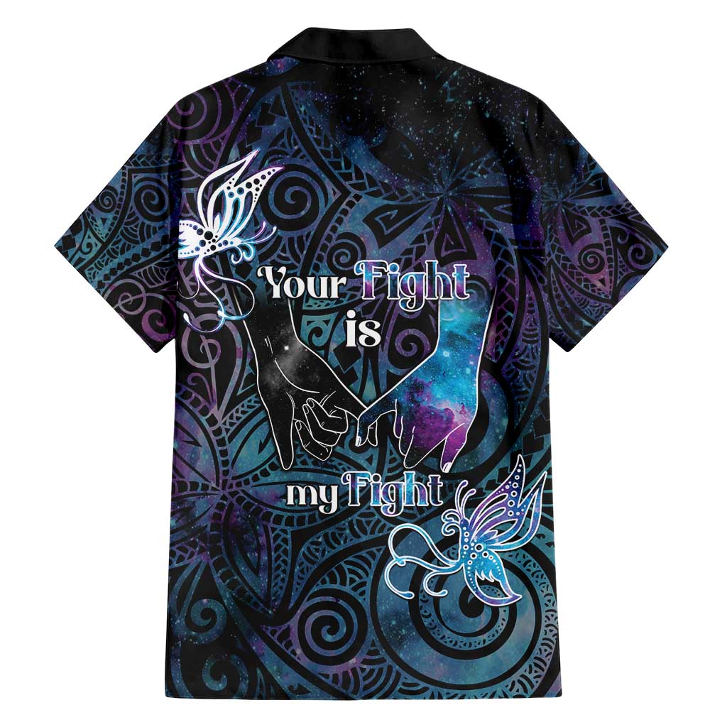 Suicide Awareness Family Matching Short Sleeve Bodycon Dress and Hawaiian Shirt You Are Not Alone - Polynesian Pride