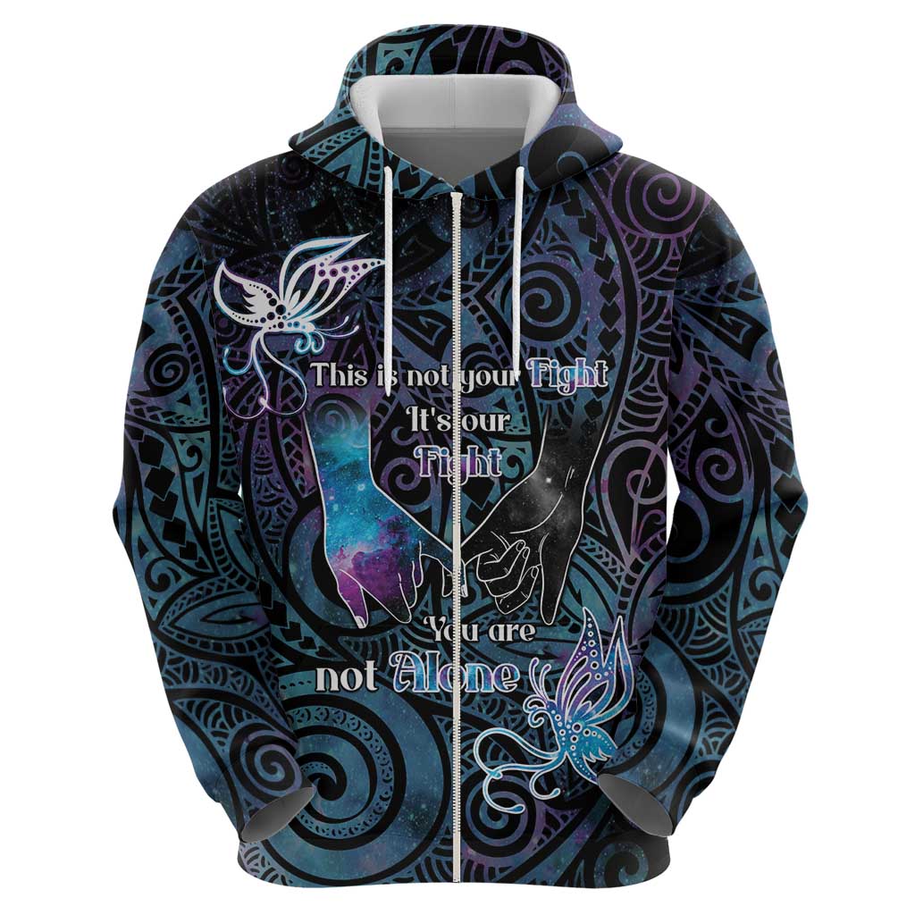 Suicide Awareness Hoodie You Are Not Alone - Polynesian Pride