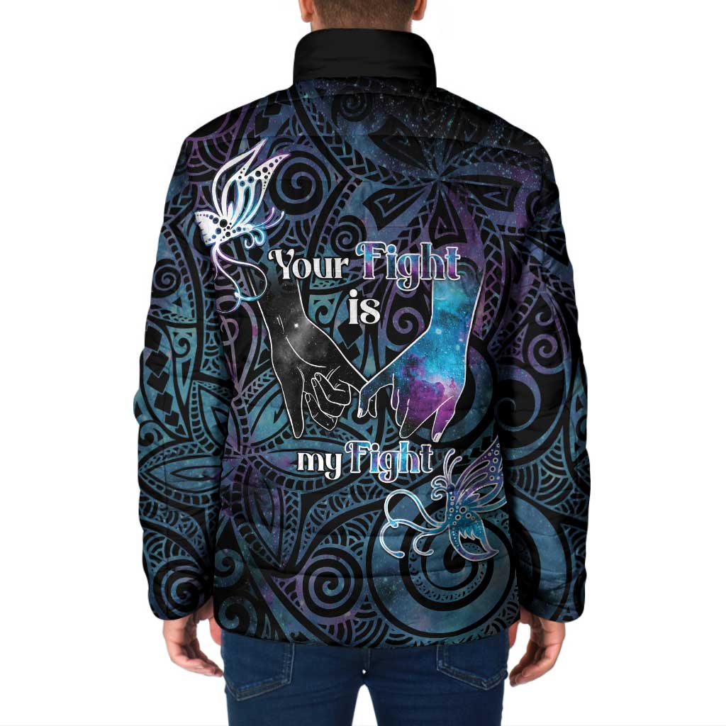 Suicide Awareness Padded Jacket You Are Not Alone - Polynesian Pride