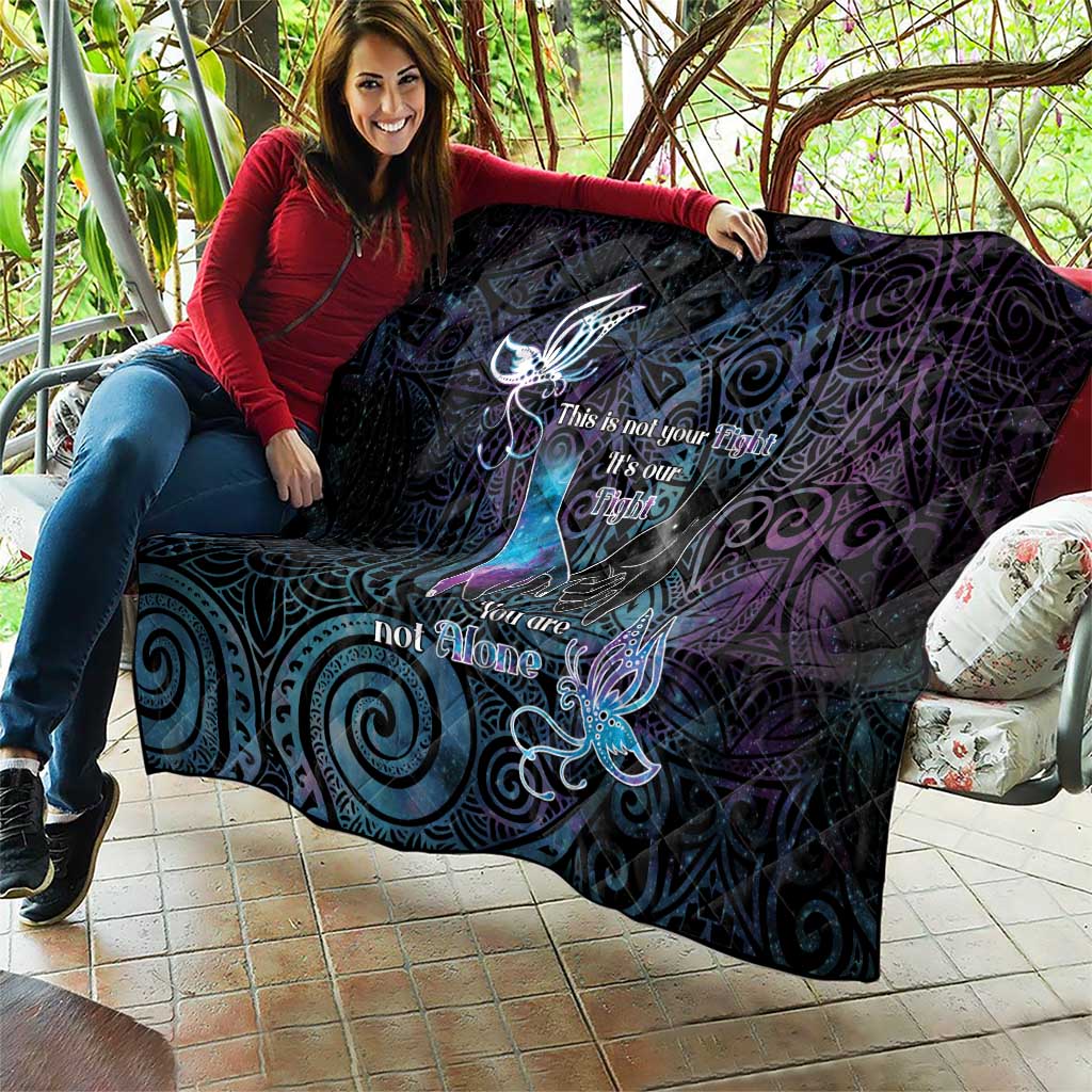 Suicide Awareness Quilt You Are Not Alone - Polynesian Pride