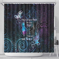 Suicide Awareness Shower Curtain You Are Not Alone - Polynesian Pride