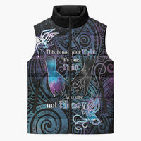Suicide Awareness Sleeveless Puffer Jacket You Are Not Alone - Polynesian Pride