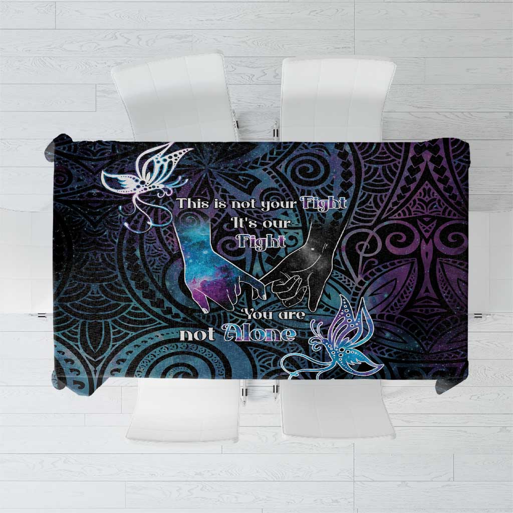 Suicide Awareness Tablecloth You Are Not Alone - Polynesian Pride