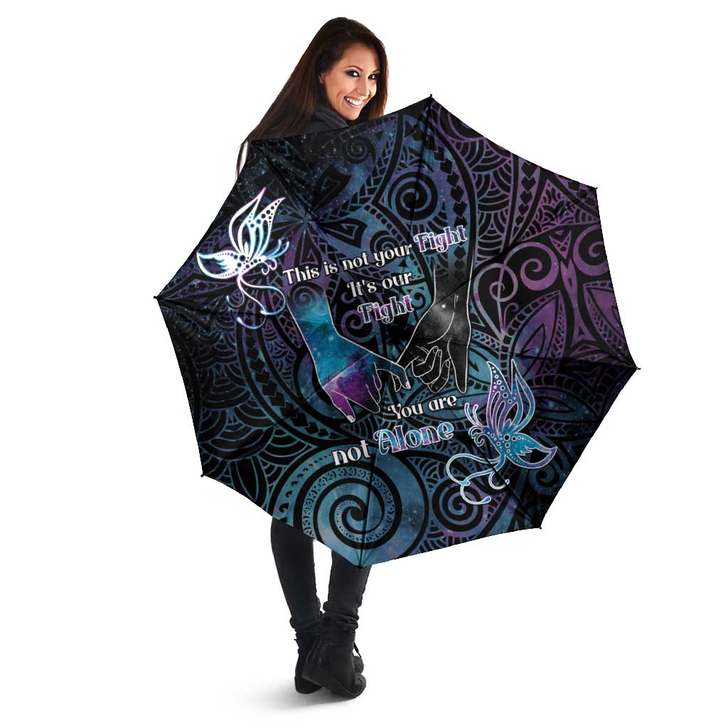 Suicide Awareness Umbrella You Are Not Alone - Polynesian Pride