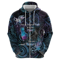 Suicide Awareness Zip Hoodie You Are Not Alone - Polynesian Pride