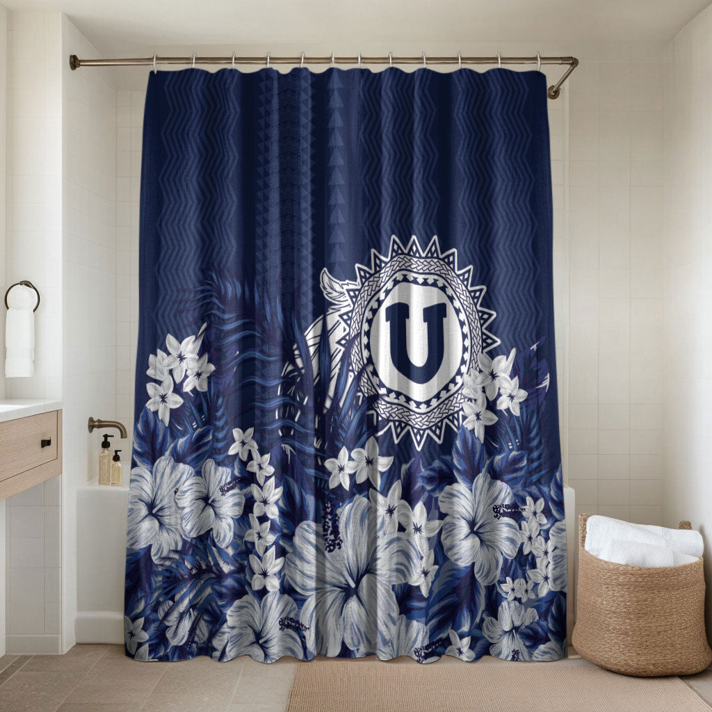 Utah State Bathroom Set Polynesian Style LT05 Shower Curtain Only Blue - Polynesian Pride