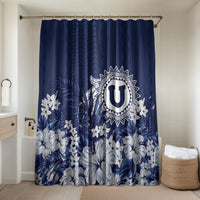 Utah State Bathroom Set Polynesian Style LT05 Shower Curtain Only Blue - Polynesian Pride